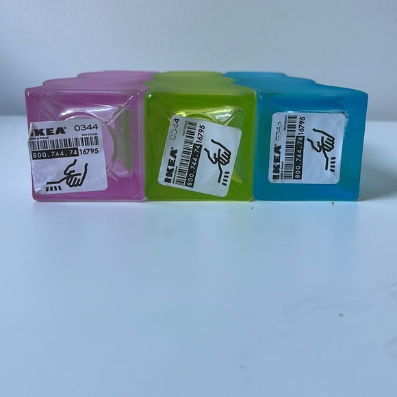 Pink, blue and green 2000, y2k vases. Glass - Picture 7 of 7